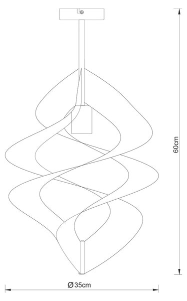 STROPNÍ SVÍTIDLO, 35/60 cm Collett's Monde - Online Only svítidla, Online Only