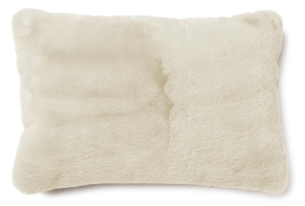 Skinnwille Home Collection Polštář Fluffy, umělá kožešina, béžový, 60x40 cm