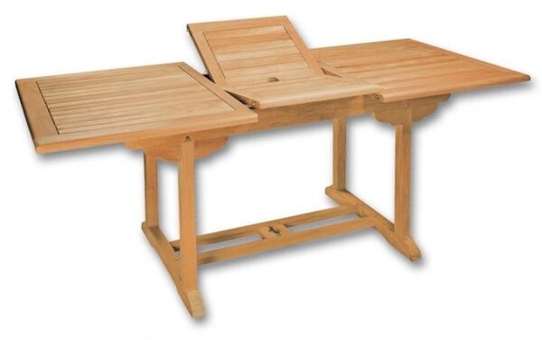 Obdélníkový stůl GENTLE 76x150-200x90cm, teak