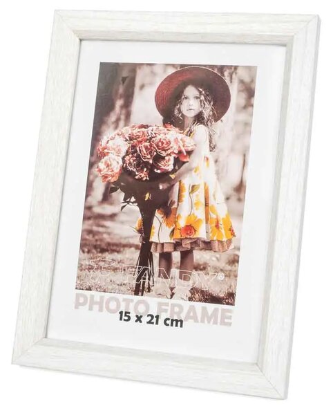 FANDY Dřevěný fotorámeček Bevel 15x21 1 béžový