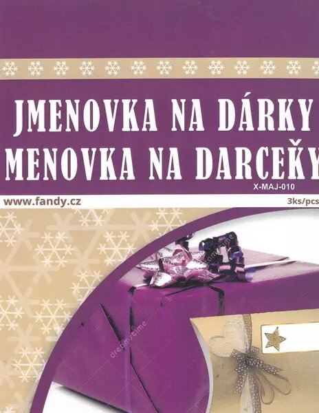 FANDY Jmenovky na dárky XMAJ-010
