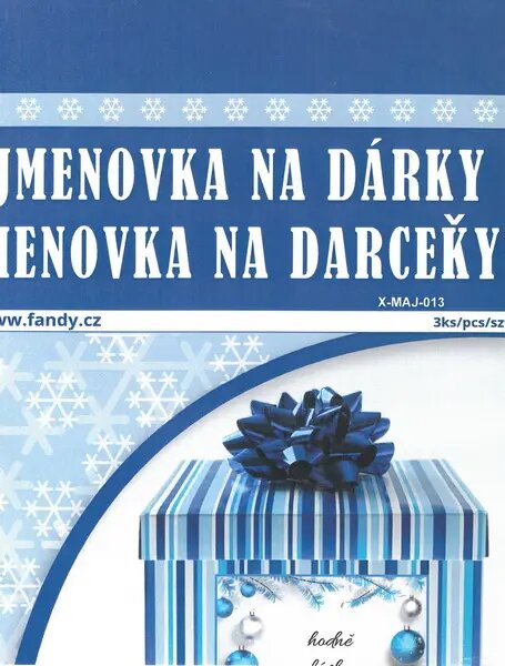 FANDY Jmenovky na dárky XMAJ-013