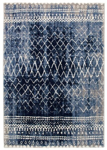 Vopi | Kusový koberec Loftline K11490-06-blue - 80 x 150 cm