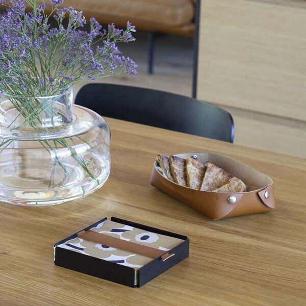 Miiko Design Držák na ubrousky, velký / hnědý