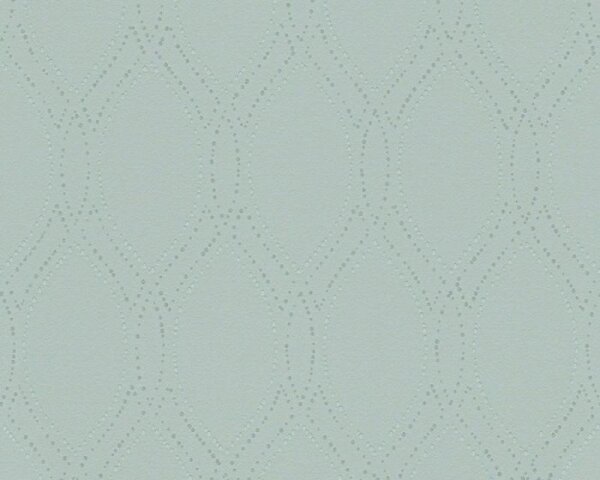 Vliesová tapeta na zeď Spot 3 30599-4 | 0,53 x 10,05 m | stříbrná, zelená | A.S. Création
