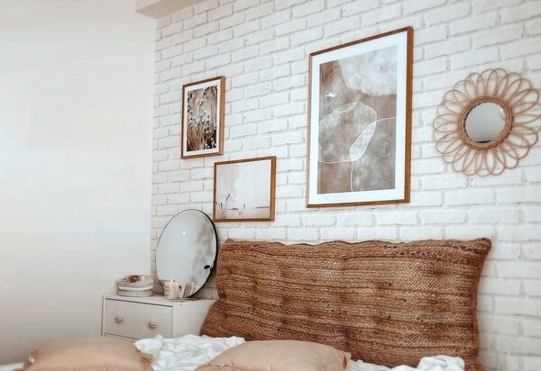Calma House Jutové čelo postele Ural, 180x60 cm