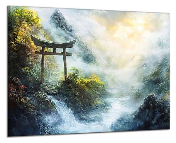 Obraz na plátně Lesní brána torii , jednodílný 4448AX