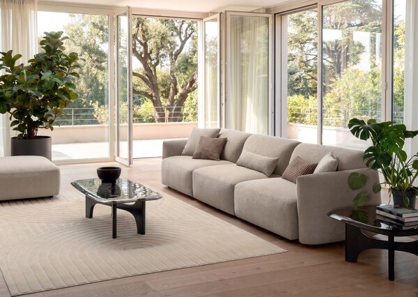 Calligaris Koberec Mirage, 240x350 cm, CS7286-D Barva: Odstíny béžové/konopné, Rozměr: 240x350 cm