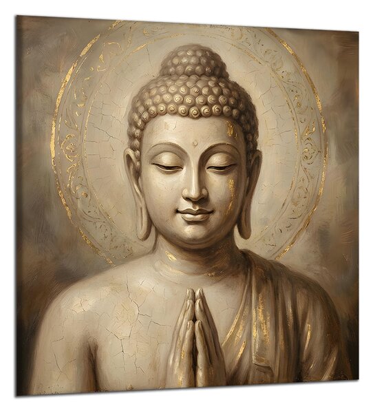 Obraz na plátně Modlící se Budha , jednodílný 4458AY