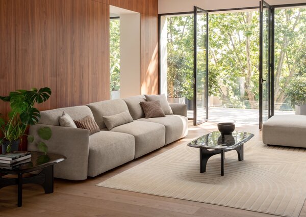 Calligaris Koberec Mirage, 240x350 cm, CS7286-D Barva: Odstíny béžové/konopné, Rozměr: 240x350 cm
