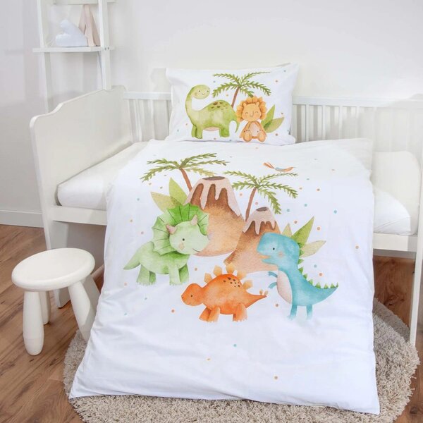 Herding Povlečení pro miminka Dinos 100x135/40x60cm