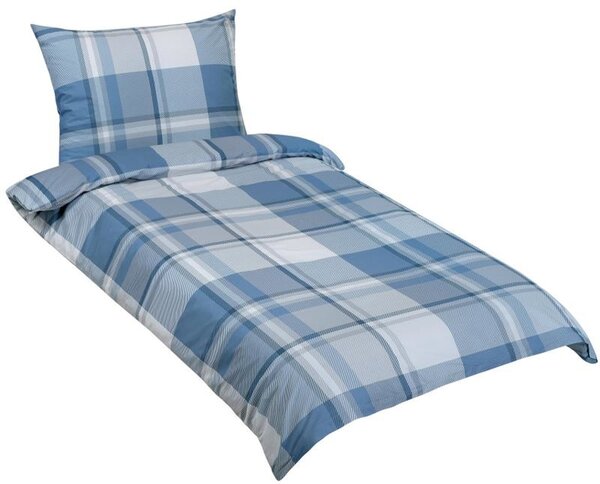 Bellatex Povlečení bavlněné Kostka modrá rozměr 140x200, 70x90 cm