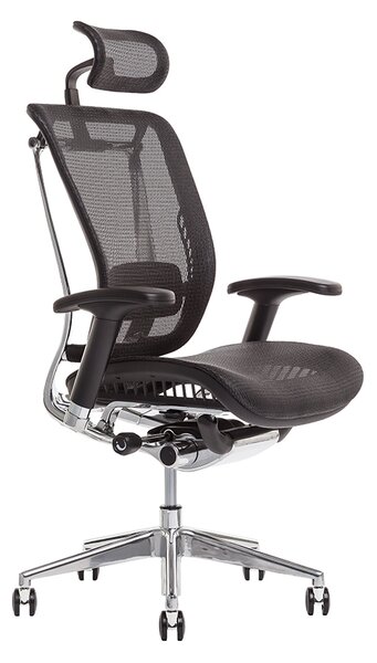 Kancelářská židle s podhlavníkem LACERTA (více barev) Černá