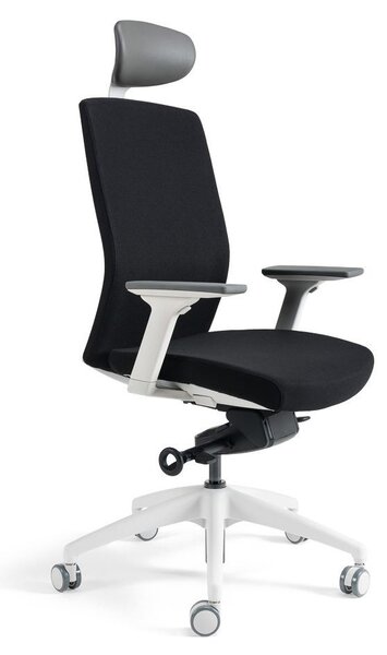 Kancelářská ergonomická židle BESTUHL J2 WHITE SP — více barev, s podhlavníkem Modrá 214