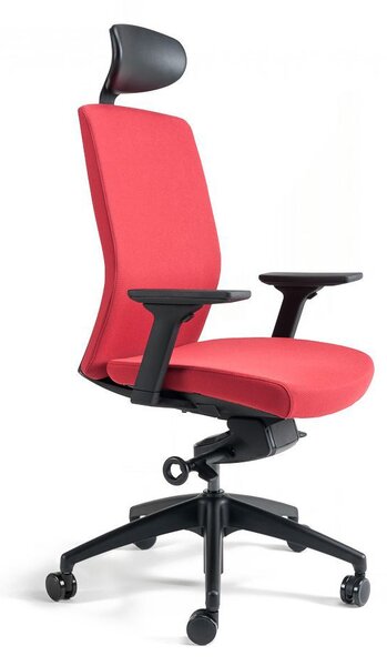Kancelářská ergonomická židle BESTUHL J2 SP — více barev, s podhlavníkem Černá 201