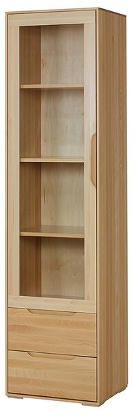 KW420 dřevěná skříň knihovna z buku Drewmax (Kvalitní nábytek z bukového masivu)