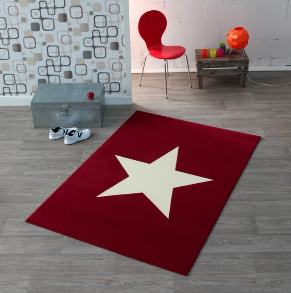 Hans Home | Kusový koberec CITY MIX 102199 140x200cm, červená