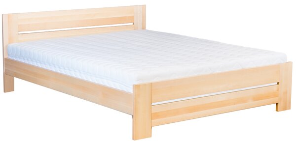 Drewmax LK198 80x200 cm - Dřevěná postel masiv buk jednolůžko (Kvalitní buková postel z masivu)