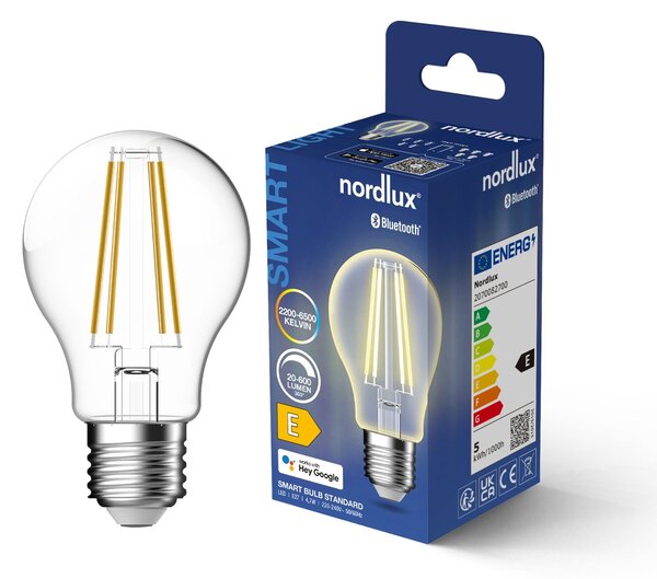 Nordlux Smart LED žárovka E27 se stmíváním přes Bluetooth