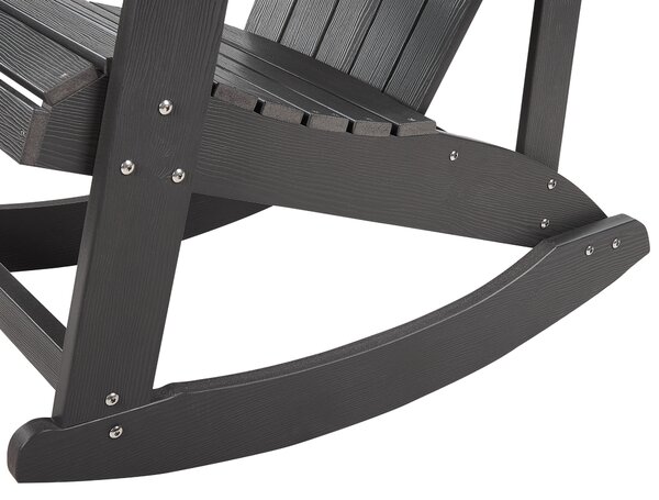 Zahradní houpací křeslo ADIRONDACK Tmavě šedá