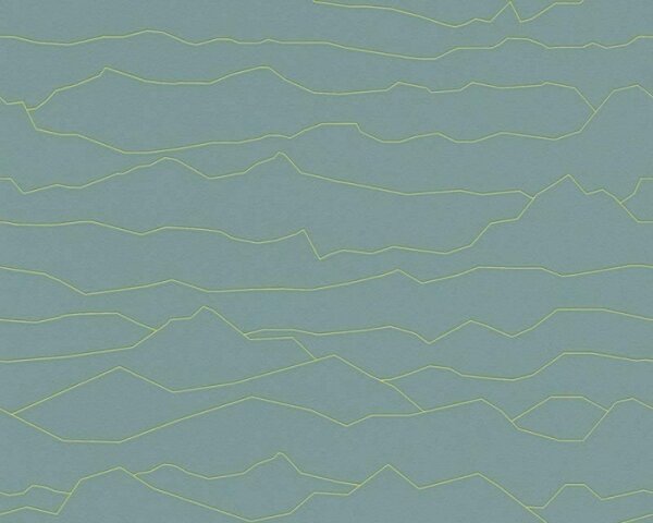 Vliesová tapeta na zeď Aisslinger 95576-3 | 0,53 x 10,05 m | modrá, zelená | A.S. Création