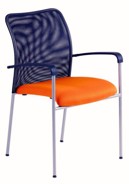 Jednací židle Office Pro TRITON NET – s područkami, více barev NET oranžová