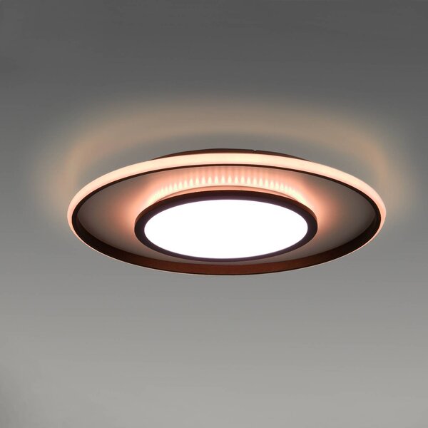 JUST LIGHT. GmbH LED stropní světlo Arenda 60cm RGB/ stmívatelné, stmívatelný, Černá, Obývací pokoj / jídelna, Hliník, Moderní