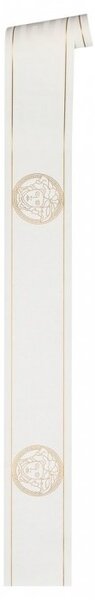 A.S. Création | Vliesová bordura na zeď Versace 93522-3 | 13,3 cm x 5 m | bílá, zlatá