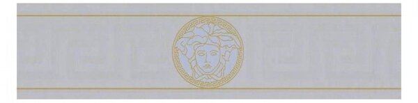 A.S. Création | Vliesová bordura na zeď Versace 93522-5 | 13,3 cm x 5 m | zlatá, šedá