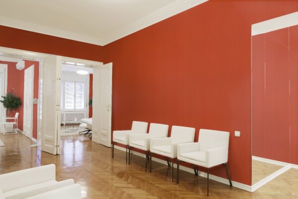 A.S. Création | Vliesová tapeta na zeď Versace 93525-1 | 0,70 x 10,05 m | červená, metalická, žlutá