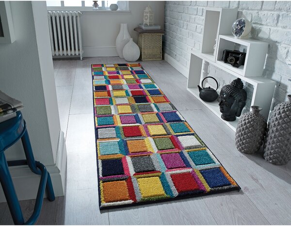 Flair Rugs, Běhoun Spectrum Waltz Multi, 66x230, vícebarevná, chodba / předsíň