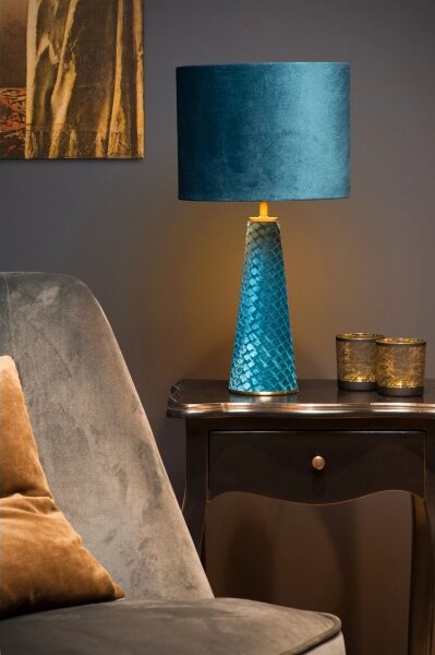 Lucide 10501/81/37 - Stolní lampa EXTRAVAGANZA VELVET 1xE27/60W/230V