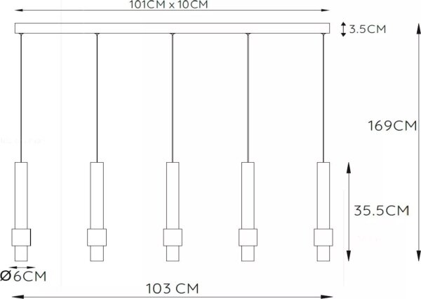 Lucide 24402/30/96 -LED Stmívatelný lustr na lanku MARGARY 5xLED/4,2W/230V mosaz