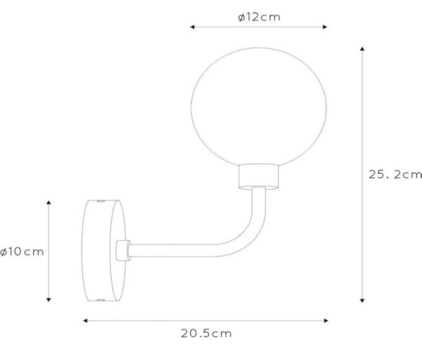 Lucide 30265/01/30 - Koupelnová nástěnná lampa BEREND 1xG9/33W/230V IP44