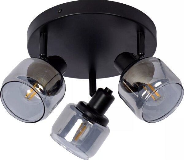 Lucide 77979/13/30 - Bodové svítidlo BJORN 3xE14/40W/230V černá