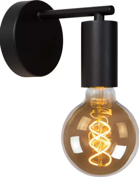 Lucide 21221/01/30 - Nástěnná lampa LEANNE 1xE27/40W/230V černá