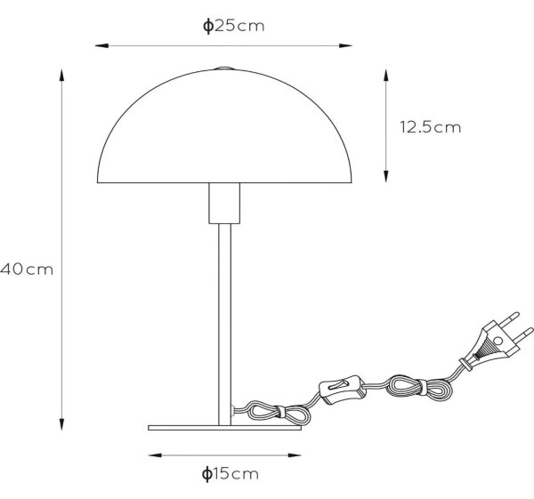 Lucide 45596/01/33 - Stolní lampa SIEMON 1xE14/25W/230V zelená