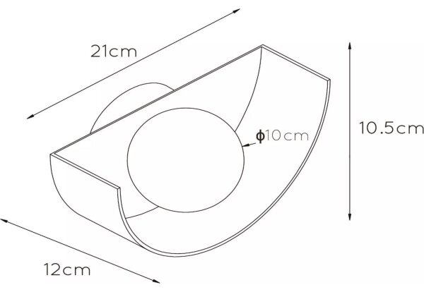 Lucide 45201/01/33 - Nástěnné svítidlo BENNI 1xG9/28W/230V