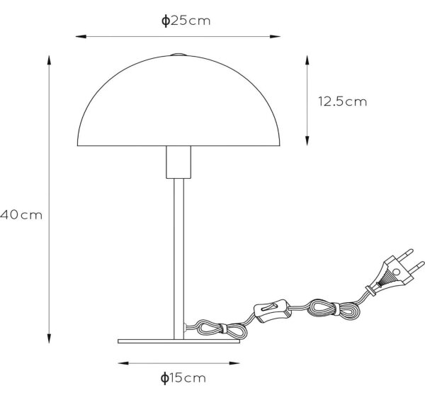 Lucide 45596/01/44 - Stolní lampa SIEMON 1xE14/25W/230V oranžová