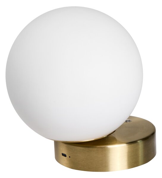 LED nástěnná lampa TEIFI se stmívačem Sklo Bílá