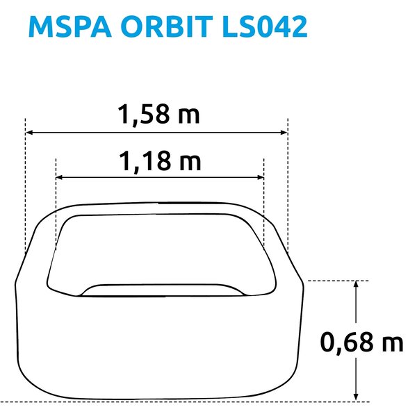 Mspa | Vířivý bazén MSPA Orbit LS042 | 11400270