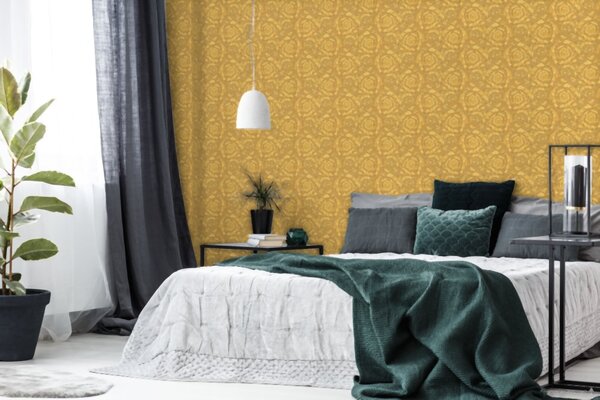 A.S. Création | Vliesová tapeta na zeď Versace 93583-3 | 0,70 x 10,05 m | zlatá