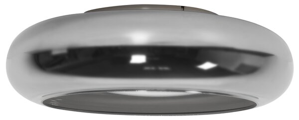 LED stropní lampa NITH se stmívačem Sklo Stříbrná