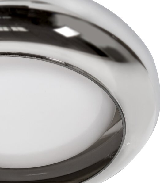 LED stropní lampa NITH se stmívačem Sklo Stříbrná