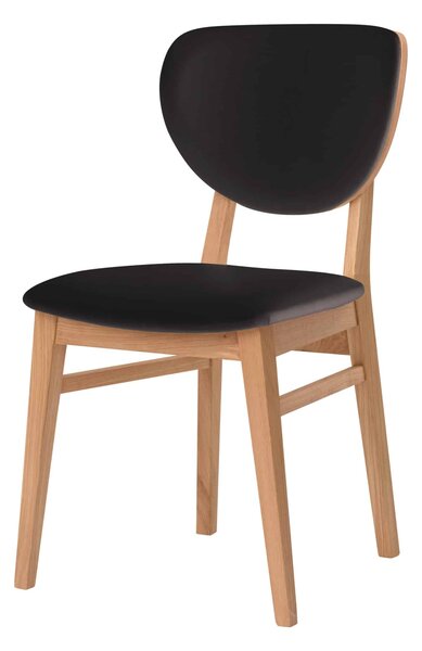 Dřevěná židle Barcelona černá koženka