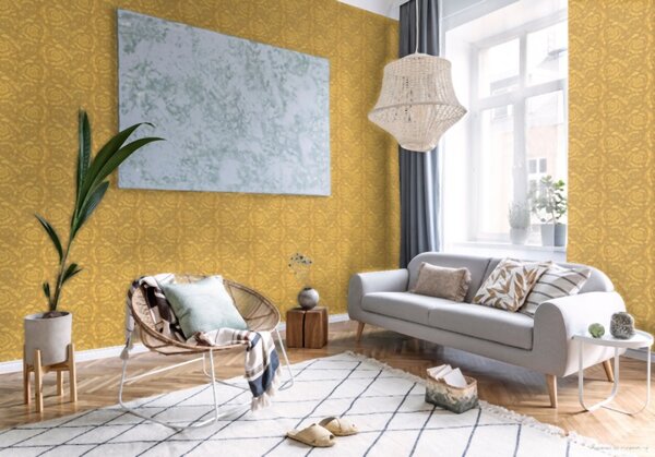 A.S. Création | Vliesová tapeta na zeď Versace 93583-3 | 0,70 x 10,05 m | zlatá