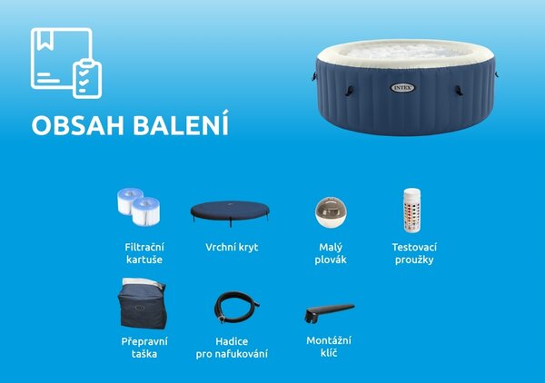 Intex | Vířivý bazén Pure Spa - Bubble HWS, modrý | 11400275