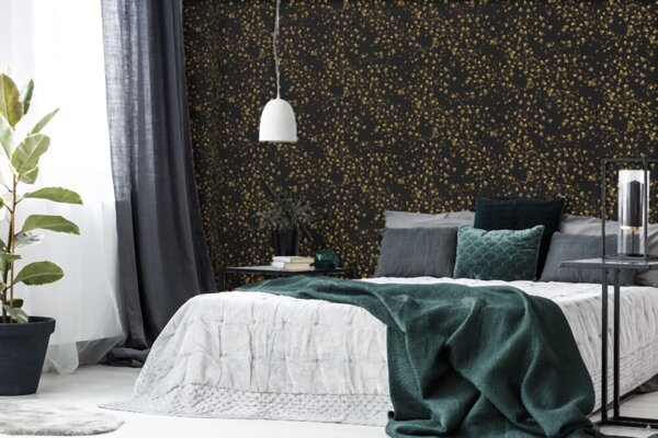 A.S. Création | Vliesová tapeta na zeď Versace 93585-4 | 0,70 x 10,05 m | zlatá, černá