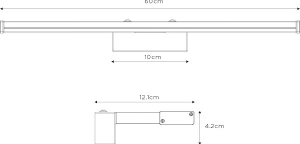 Lucide 79297/12/12 - LED Koupelnové osvětlení zrcadla ONNO LED/11W/230V IP44