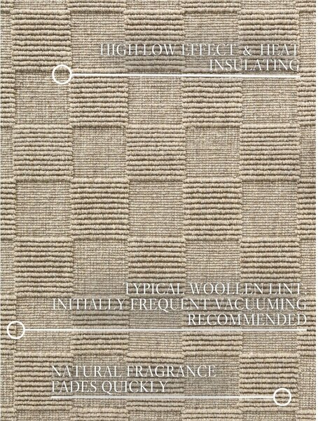 Béžový ručně tkaný vlněný koberec 120x170 cm Scala – Villeroy&Boch